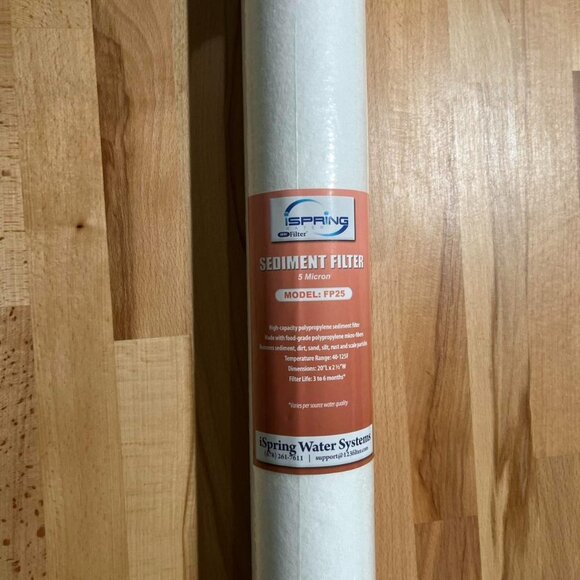 FP25/20 IN X 2.5 IN iSPRING WHOLE HOUSE SEDIMENT WATER FILTER 5 MICRON (3PK) - Picture 2 of 3